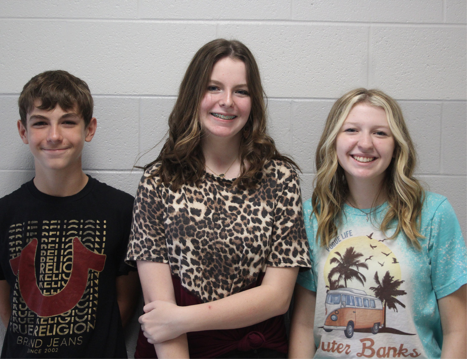 8th Grade Students of the Week. Torey Price, Abby Alford, Randy Lee